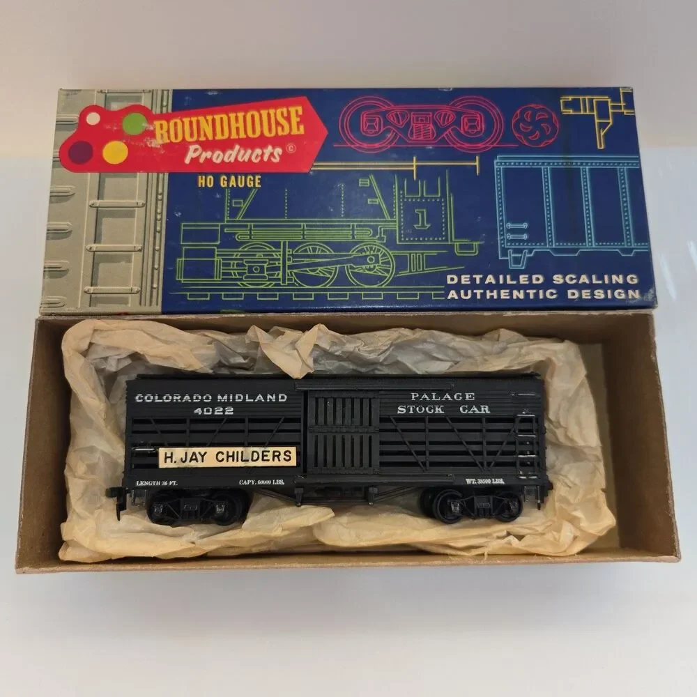 VTG Roundhouse HO Scale Colorado Midland Palace Stock Car #4022 H Jay Childers